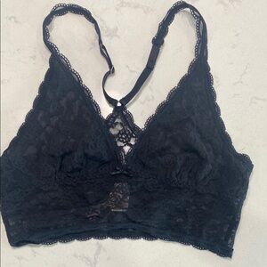 Victoria's Secret Black Lace Racerback Bra